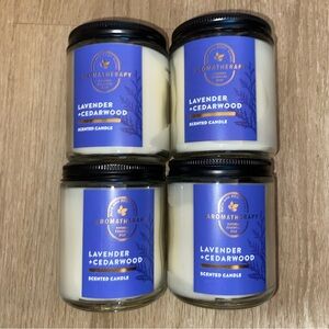 B&BW Aroma Lavender Cedarwood Candles x4